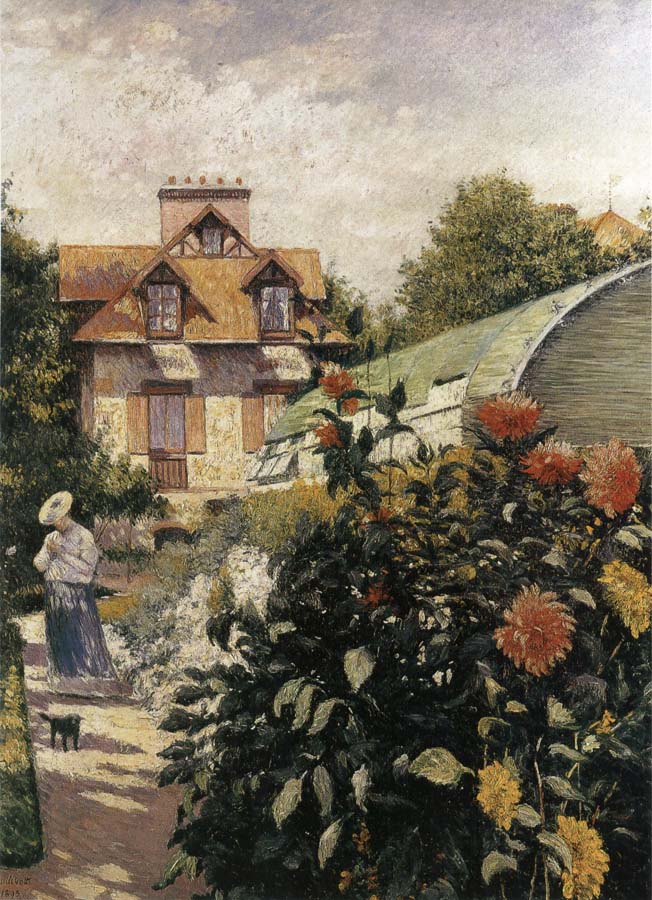 Gustave Caillebotte Big Chrysanthemum in the garden